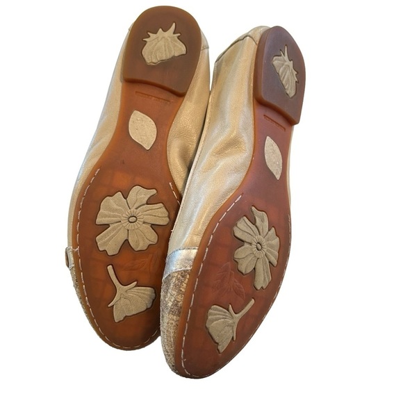 Born Leather Snakeskin Embossed Ballet Flats Tan Size 9.5 - Picture 3 of 12